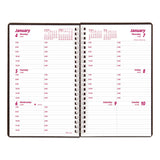 DuraFlex Weekly Planner, 8 x 5, Black Cover, 12-Month (Jan to Dec): 2025