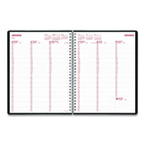 DuraFlex Weekly Planner, 11 x 8.5, Black Cover, 12-Month (Jan to Dec): 2025