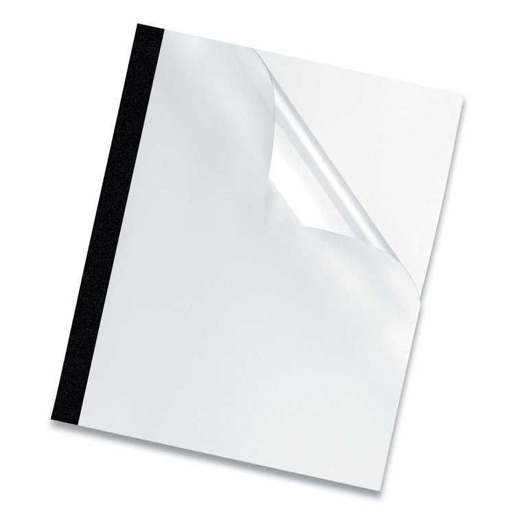 Thermal Binding System Presentation Covers, Clear, 181 to 240 Sheet Capacity, 11 x 8.5, Unpunched, 10/Pack