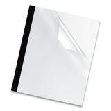 Thermal Binding System Presentation Covers, Clear, 181 to 240 Sheet Capacity, 11 x 8.5, Unpunched, 10/Pack