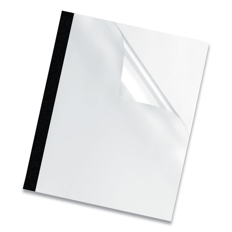 Thermal Binding System Presentation Covers, Clear, 31 to 60 Sheet Capacity, 11 x 8.5, Unpunched, 10/Pack