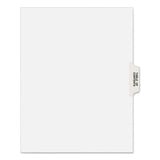 Preprinted Legal Exhibit Side Tab Index Dividers, Avery Style, 25-Tab, Table Of Contents, 11 x 8.5, White, 25/Pack