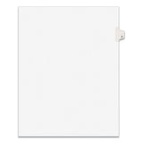 Preprinted Legal Exhibit Side Tab Index Dividers, Avery Style, 10-Tab, 5, 11 x 8.5, White, 25/Pack