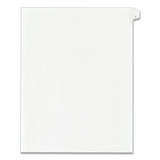 Preprinted Legal Exhibit Side Tab Index Dividers, Allstate Style, 10-Tab, 1, 11 x 8.5, White, 25/Pack