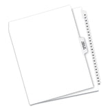 Preprinted Legal Exhibit Side Tab Index Dividers, Avery Style, 26-Tab, 26 to 50, 11 x 8.5, White, 1 Set