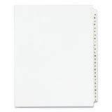 Preprinted Legal Exhibit Side Tab Index Dividers, Avery Style, 26-Tab, A to Z, 11 x 8.5, White, 1 Set, (1400)