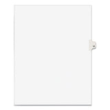 Preprinted Legal Exhibit Side Tab Index Dividers, Avery Style, 10-Tab, 10, 11 x 8.5, White, 25/Pack