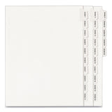 Preprinted Legal Exhibit Side Tab Index Dividers, Allstate Style, 25-Tab, Exhibit 1 to Exhibit 25, 11 x 8.5, White, 1 Set