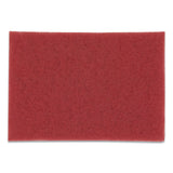 Low-Speed Buffer Floor Pads 5100, 20 x 14, Red, 10/Carton