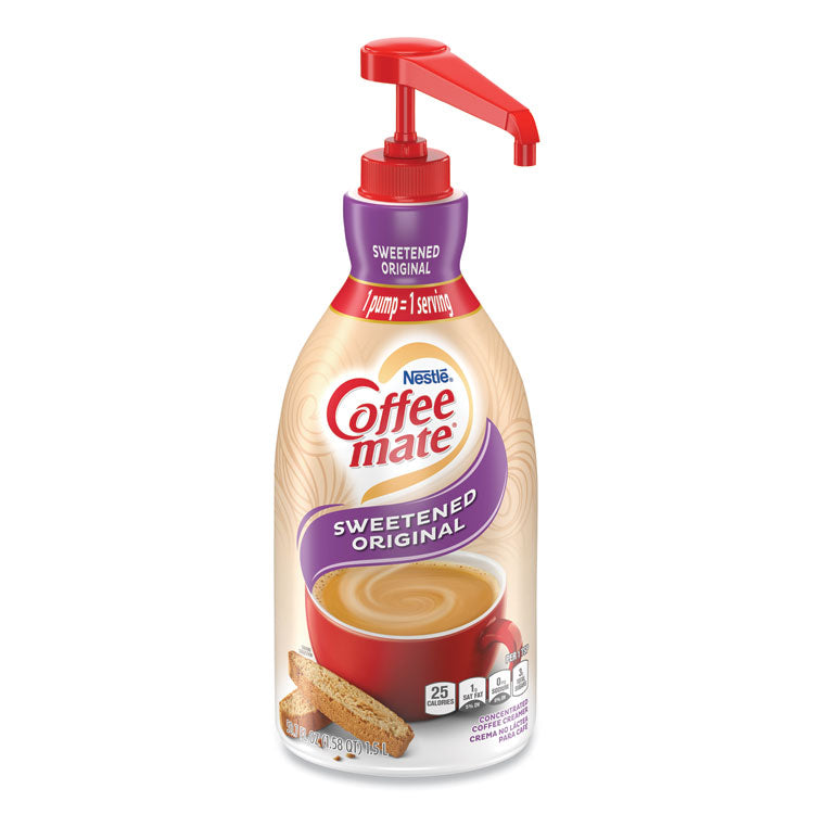 Liquid Coffee Creamer, Sweetened Original, 1500mL Pump Dispenser