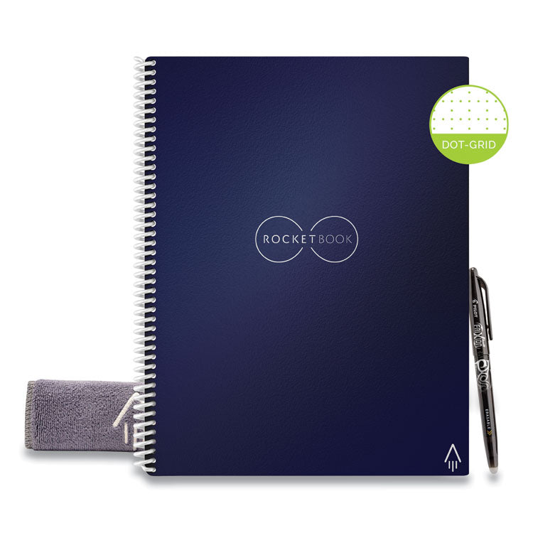 Core Smart Notebook, Dotted Rule, Midnight Blue Cover, (16) 11 x 8.5 Sheets