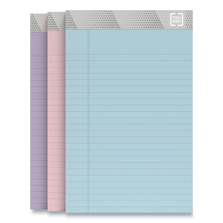Notepads, Narrow Rule, 50 Assorted Pastel-Color 5 x 8 Sheets, 6/Pack