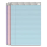 Notepads, Wide/Legal Rule, 50 Assorted Pastel-Color 8.5 x 11.75 Sheets, 6/Pack