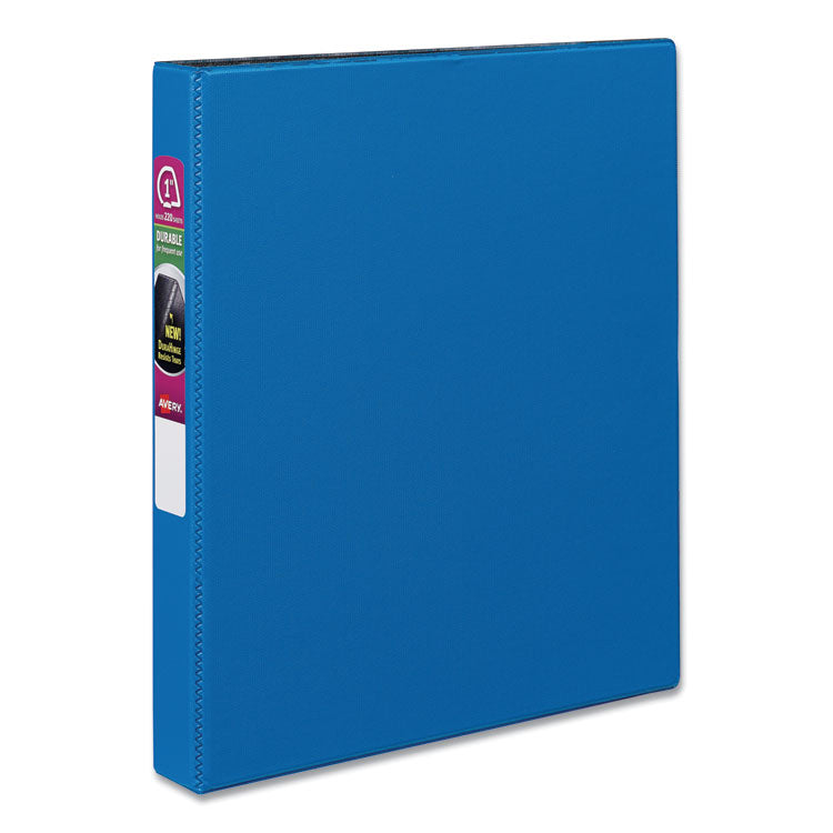 Durable Non-View Binder with DuraHinge and Slant Rings, 3 Rings, 1" Capacity, 11 x 8.5, Blue