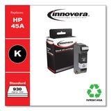 Remanufactured Black Ink, Replacement for 45A (51645A), 930 Page-Yield