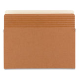 Easy Grip Pockets, 3.5" Expansion, Letter Size, Redrope, 25/Box