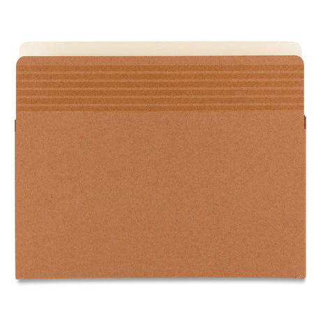 Easy Grip Pockets, 3.5" Expansion, Letter Size, Redrope, 25/Box