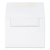 Greeting Card/Invitation Envelope, A-2, Square Flap, Gummed Closure, 4.38 x 5.75, White, 100/Box