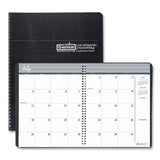 Academic Year 14-Month Recycled Ruled Monthly Planner, 11 x 8.5, Black Cover, 14-Month (July to Aug): 2024 to 2025