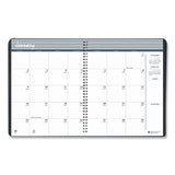 Monthly Hard Cover Two-Year Planner, 11 x 8.5, Black Cover, 24-Month: Jan 2025 to Dec 2026