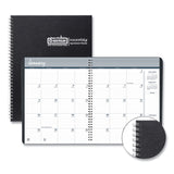 Monthly Hard Cover Planner, 11 x 8.5, Black Cover, 14-Month: Dec 2024 to Jan 2026