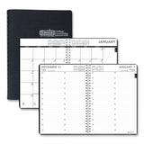 24/7 Recycled Daily Appointment Book/Monthly Planner, 10 x 7, Black Cover, 12-Month (Jan to Dec): 2025