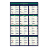 Four Seasons Business/Academic Recycled Wall Calendar, 24 x 37, 12-Month (July-June): 2024-2025, 12-Month (Jan to Dec): 2025