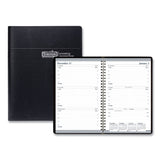 Recycled Weekly Appointment Book, 8 x 5, Black Cover, 12-Month (Jan to Dec): 2025