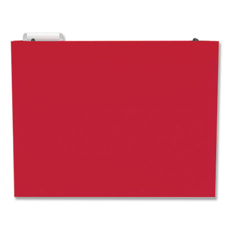 Plastic Hanging File Pockets, 1 Section, Letter Size, 1/5-Cut Tabs, Assorted Colors, 5/Pack