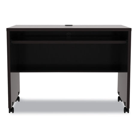 Alera Valencia Series Mobile Workstation Desk, 41.38" x 23.63" x 30", Espresso