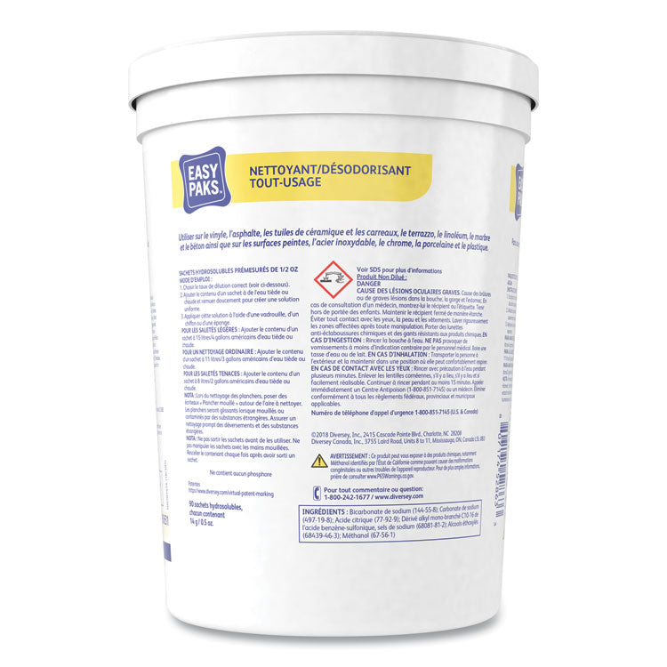 All-Purpose Cleaner/Deodorizer, 90 .5 oz Packets/Tub, 2 Tubs/Carton