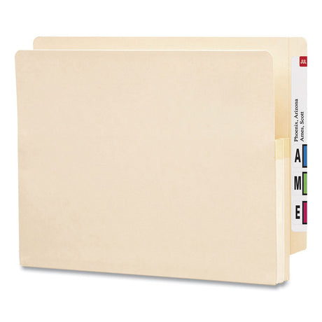 Manila End Tab File Pockets, 1.75" Expansion, Letter Size, Manila, 25/Box