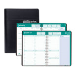 Express Track Recycled Weekly Appointment Book/Monthly Planner, 11 x 8.5, Black Cover, 13-Month: Jan 2025 to Jan 2026