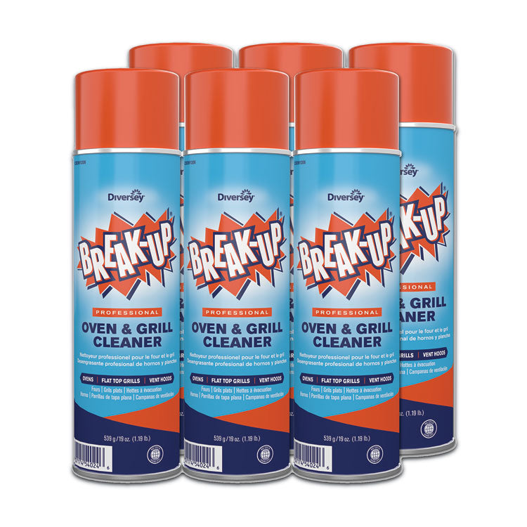 Oven And Grill Cleaner, Ready to Use, 19 oz Aerosol Spray 6/Carton