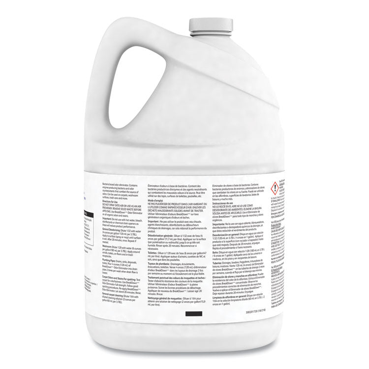 Breakdown Odor Eliminator, Fresh Scent, Liquid, 1 gal Bottle