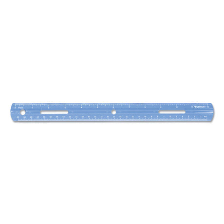 Plastic Ruler, Standard/Metric, 12  (30 cm) Long, Assorted Translucent Colors