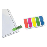 Removable Small Arrow Page Flags, Blue, Green, Orange Pink, Yellow, 125/Pack