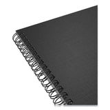 Wirebound Soft-Cover Project-Planning Notebook, 1-Subject, Project-Management Format, Black Cover, (80) 9.5 x 6.5 Sheets