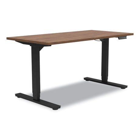 Essentials Electric Sit-Stand Desk, 55.1  x 27.5  x 25.9  to 51.5 , Espresso/Black