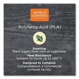 PLA Lids for TRSC60 Fiber Containers, 7.8 x 10.2 x 0.5, Clear, Plastic, 400/Carton