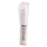 Double Poly Paper Food Containers, 8 oz, 3.8  Diameter x 2.4 h, White, 50/Pack, 20 Packs/Carton