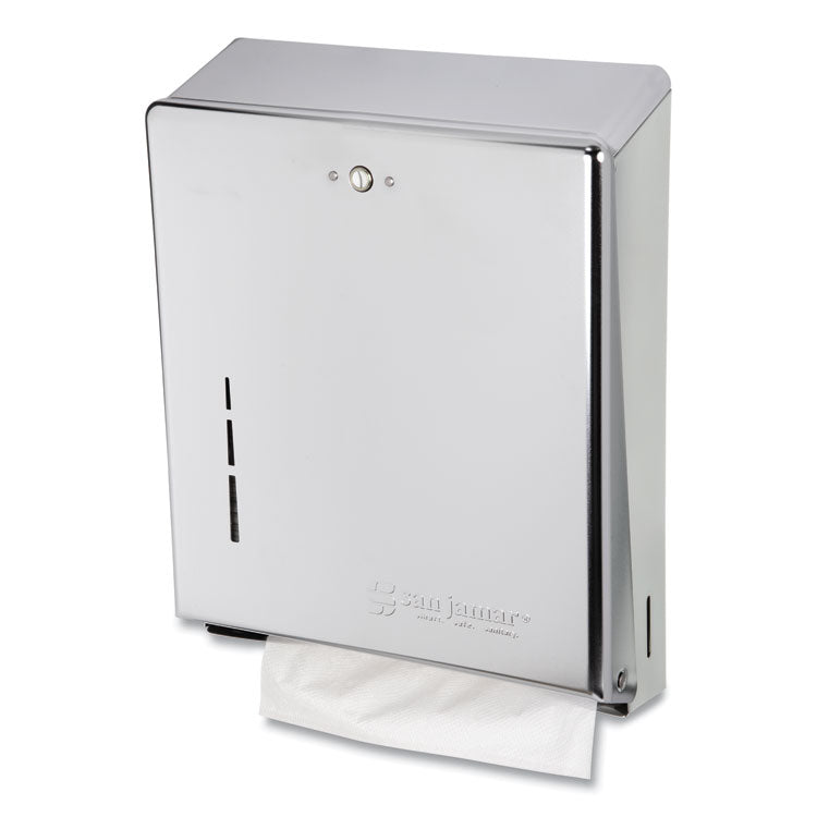 C-Fold/Multifold Towel Dispenser, 11.38 x 4 x 14.75, Chrome