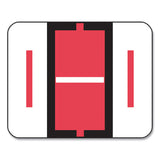 A-Z Color-Coded End Tab Filing Labels, I, 1 x 1.25, White, 500/Roll