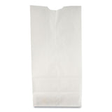 Grocery Paper Bags, 30 lb Capacity, #2, 4.31" x 2.44" x 7.88", White, 500 Bags
