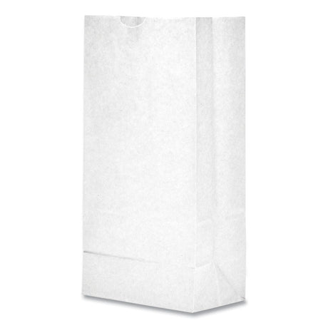 Grocery Paper Bags, 35 lb Capacity, #6, 6" x 3.63" x 11.06", White, 500 Bags