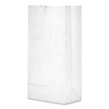 Grocery Paper Bags, 35 lb Capacity, #8, 6.13" x 4.17" x 12.44", White, 500 Bags