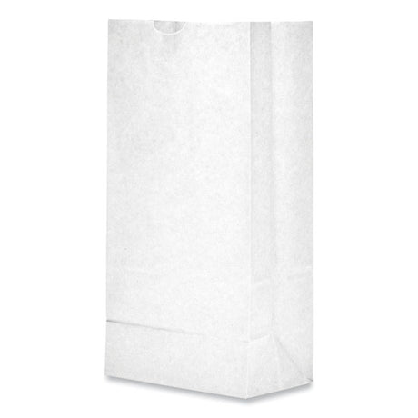 Grocery Paper Bags, 35 lb Capacity, #8, 6.13" x 4.17" x 12.44", White, 500 Bags