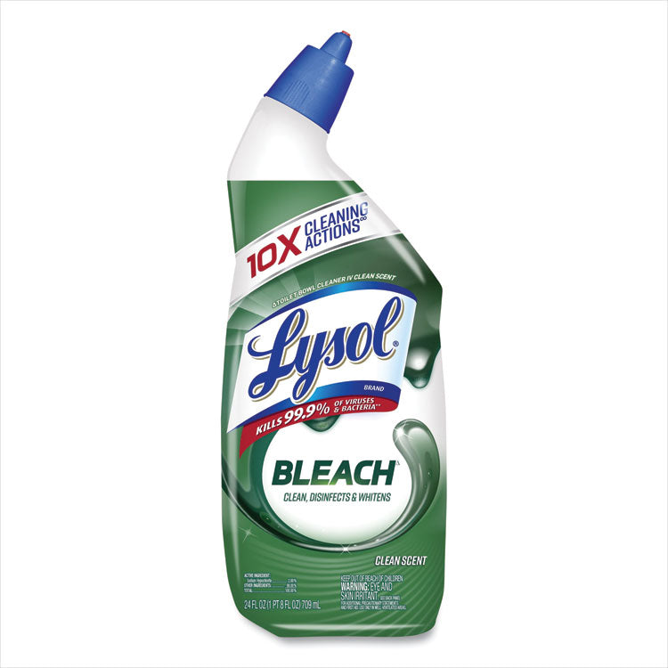 Disinfectant Toilet Bowl Cleaner with Bleach, 24 oz, 2/Pack