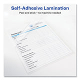 Clear Self-Adhesive Laminating Sheets, 3 mil, 9" x 12", Matte Clear, 50/Box