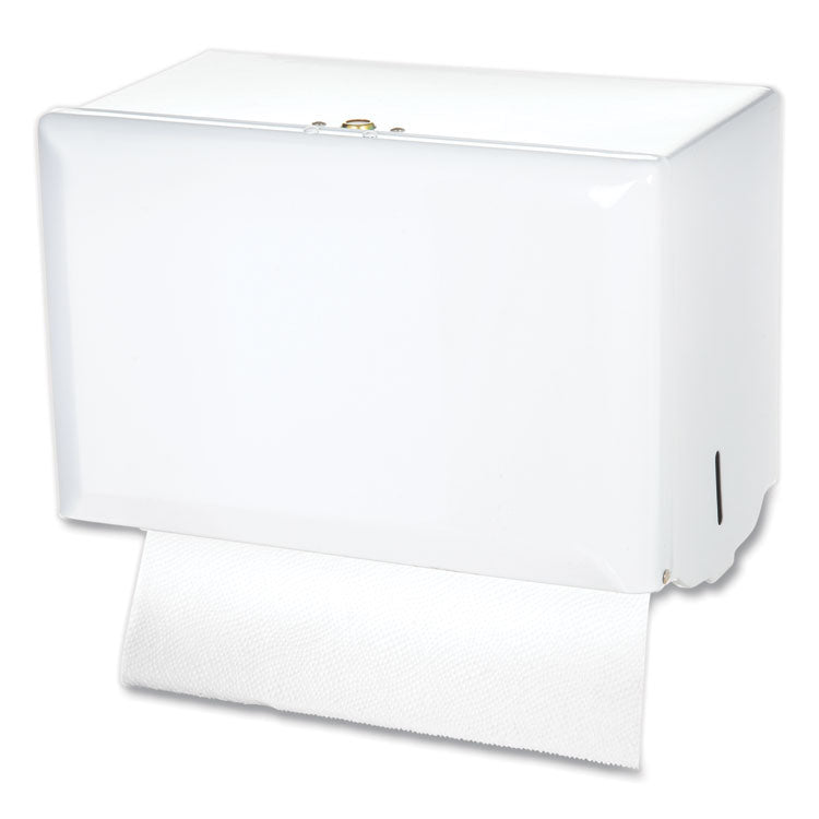 Singlefold Paper Towel Dispenser, 10.75 x 6 x 7.5, White